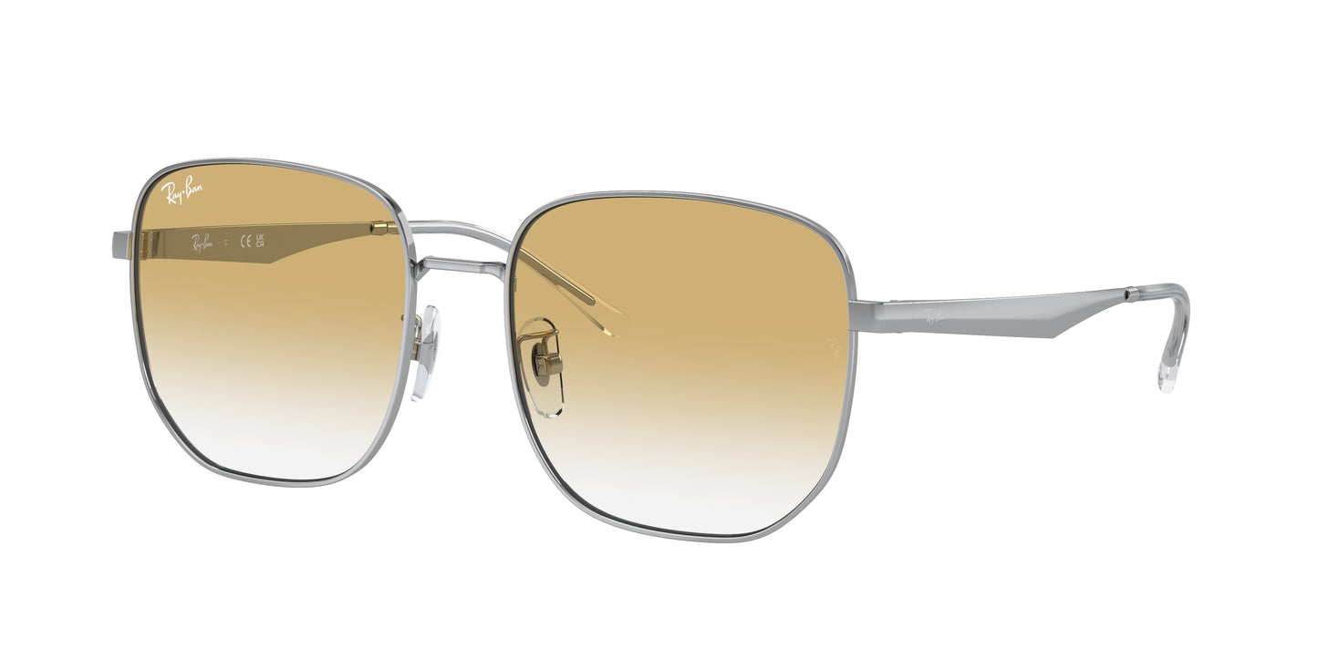 Ray-Ban RB3713D Irregular Sunglasses 003/2Q-Silver 57-145-18 - Color Map Silver
