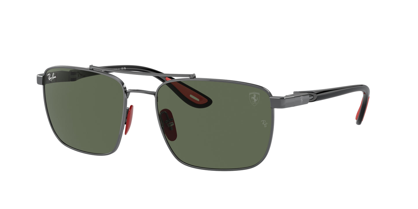 Ray-Ban RB3715M Square Sunglasses F00171-Gunmetal 58-145-18 - Color Map Grey