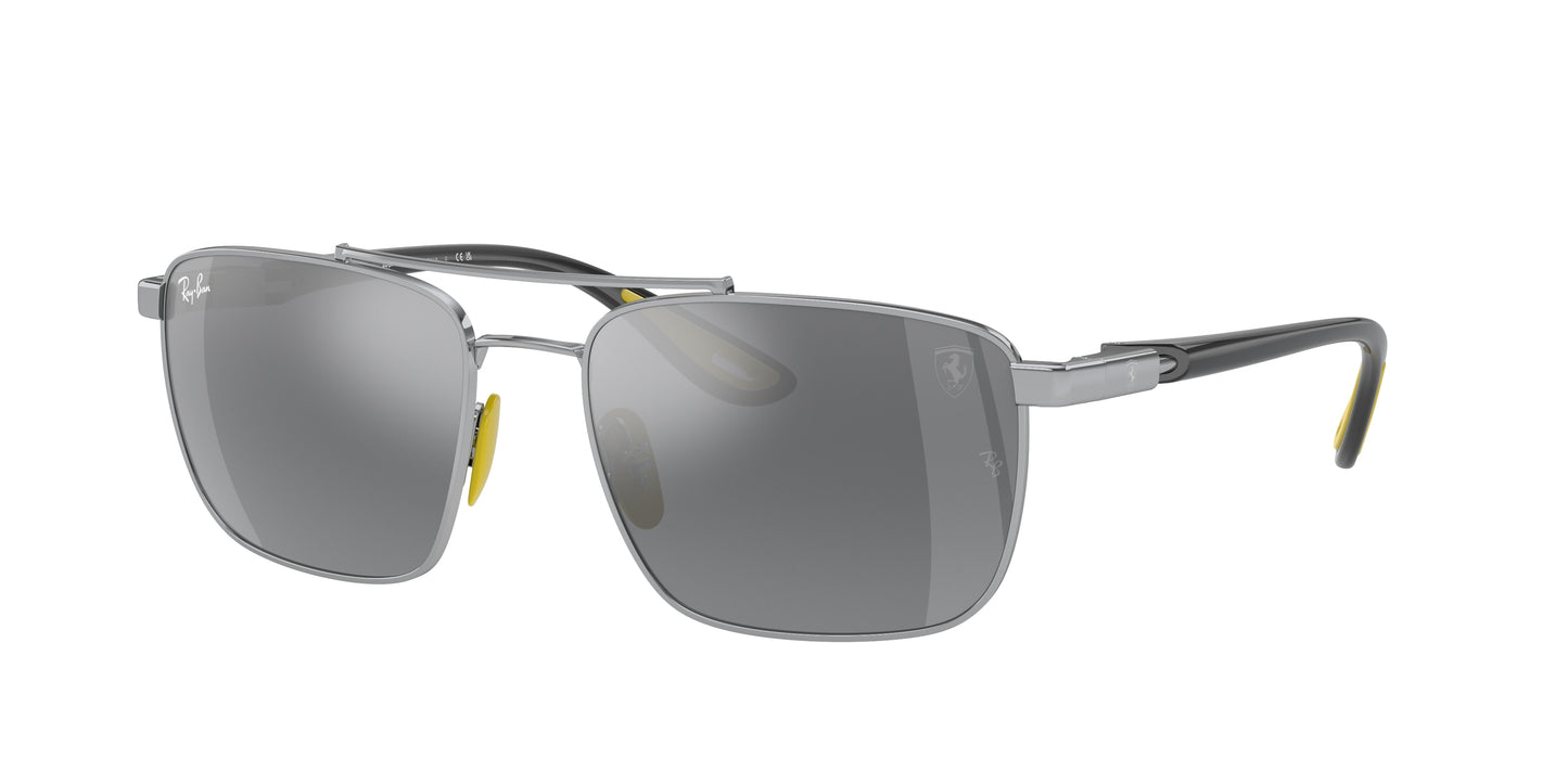 Ray-Ban RB3715M Square Sunglasses F0646G-Silver 58-145-18 - Color Map Silver