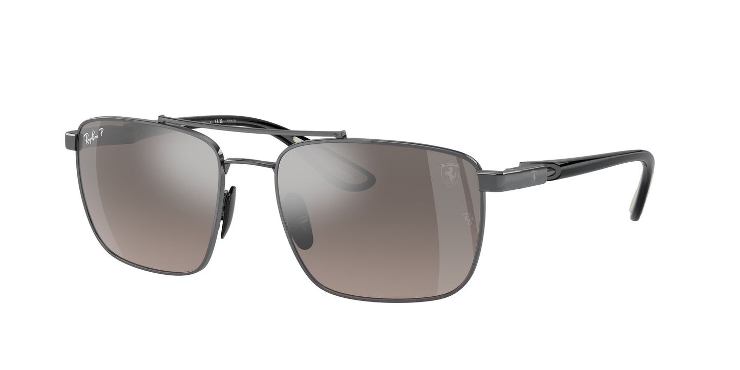 Ray-Ban RB3715M Square Sunglasses F0845J-Gunmetal 58-145-18 - Color Map Grey