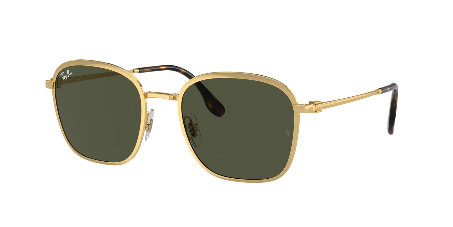 Ray-Ban RB3720 Square Sunglasses 001/31-Gold 55-145-20 - Color Map Gold