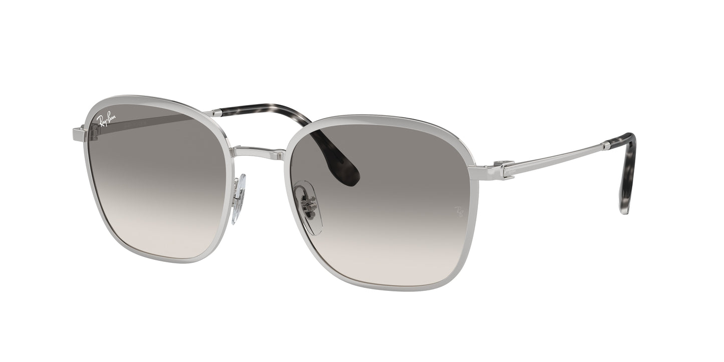 Ray-Ban RB3720 Square Sunglasses 003/32-Silver 55-145-20 - Color Map Silver