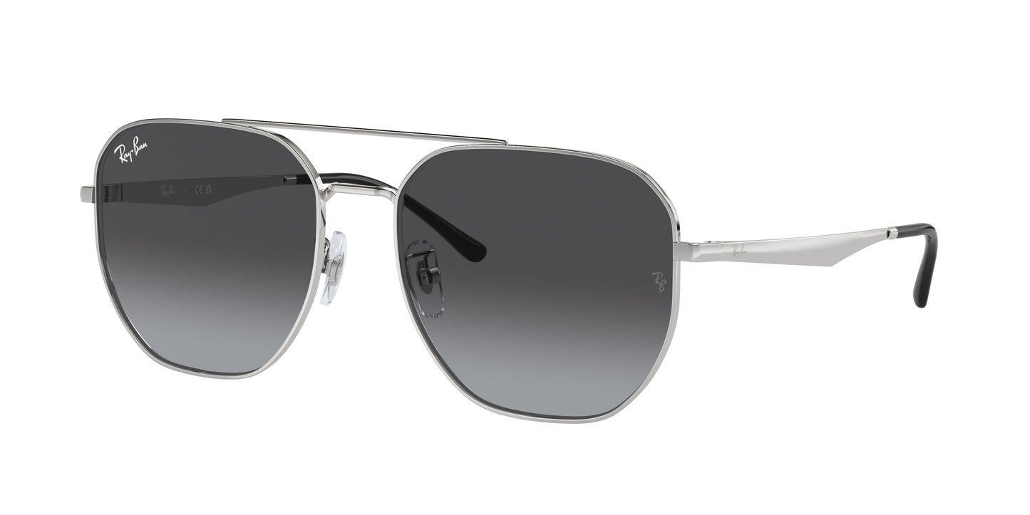 Ray-Ban RB3724D Irregular Sunglasses 003/8G-Silver 59-145-18 - Color Map Silver