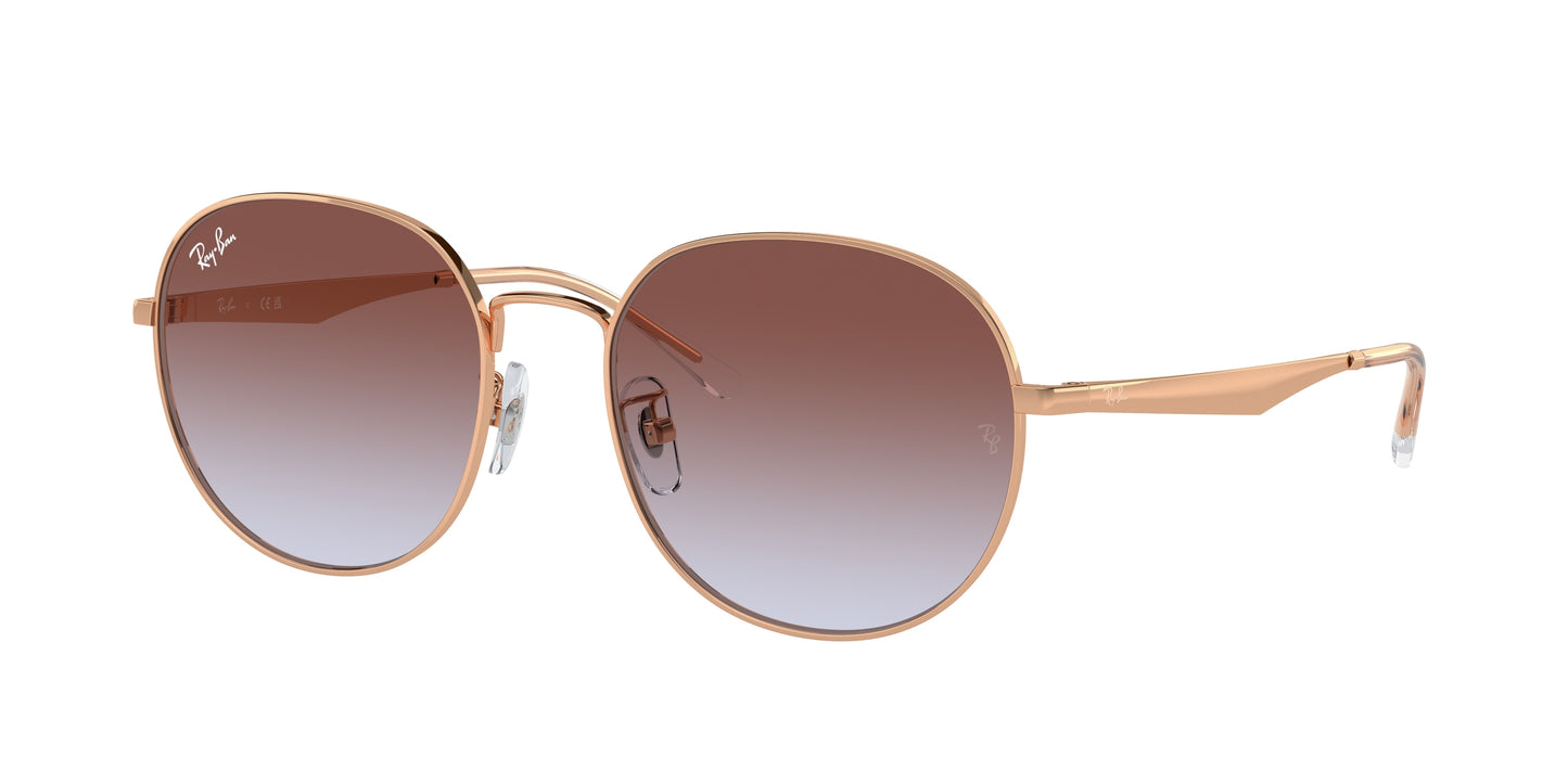Ray-Ban RB3727D Phantos Sunglasses 9202I8-Rose Gold 57-145-19 - Color Map Gold