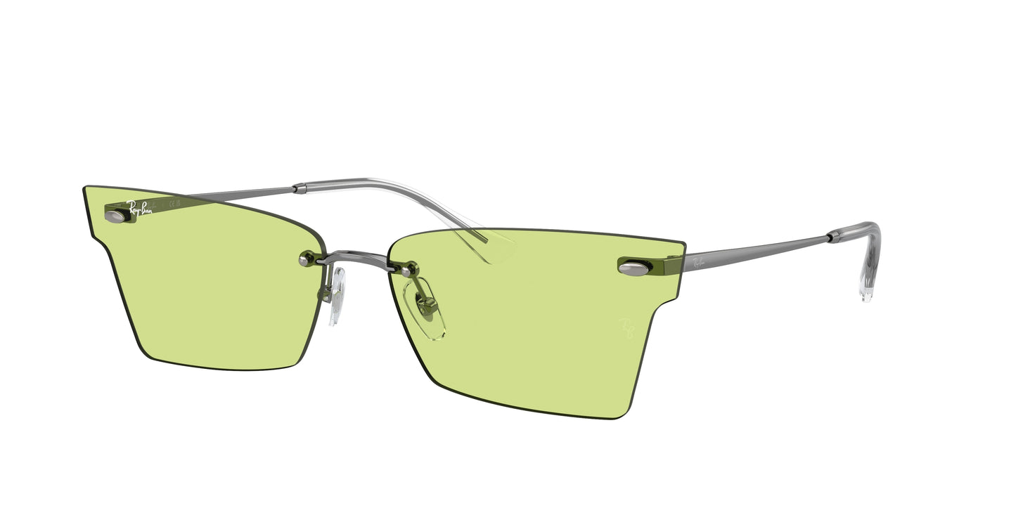 Ray-Ban XIME RB3730 Irregular Sunglasses 004/2-Gunmetal 64-145-15 - Color Map Grey