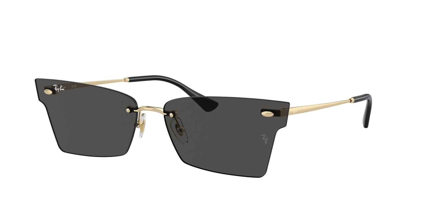 Ray-Ban XIME RB3730 Irregular Sunglasses 921387-Light Gold 64-145-15 - Color Map Gold
