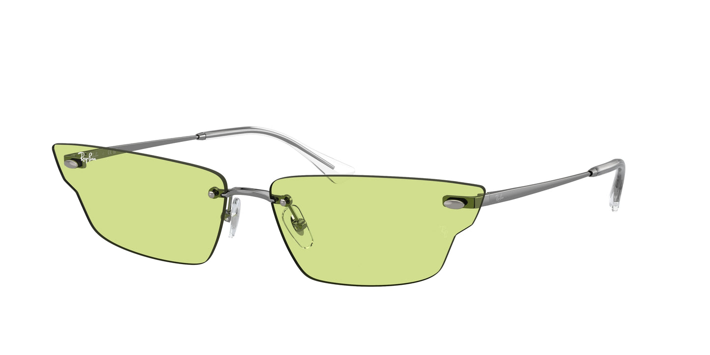 Ray-Ban ANH RB3731 Irregular Sunglasses 004/2-Gunmetal 66-145-15 - Color Map Grey
