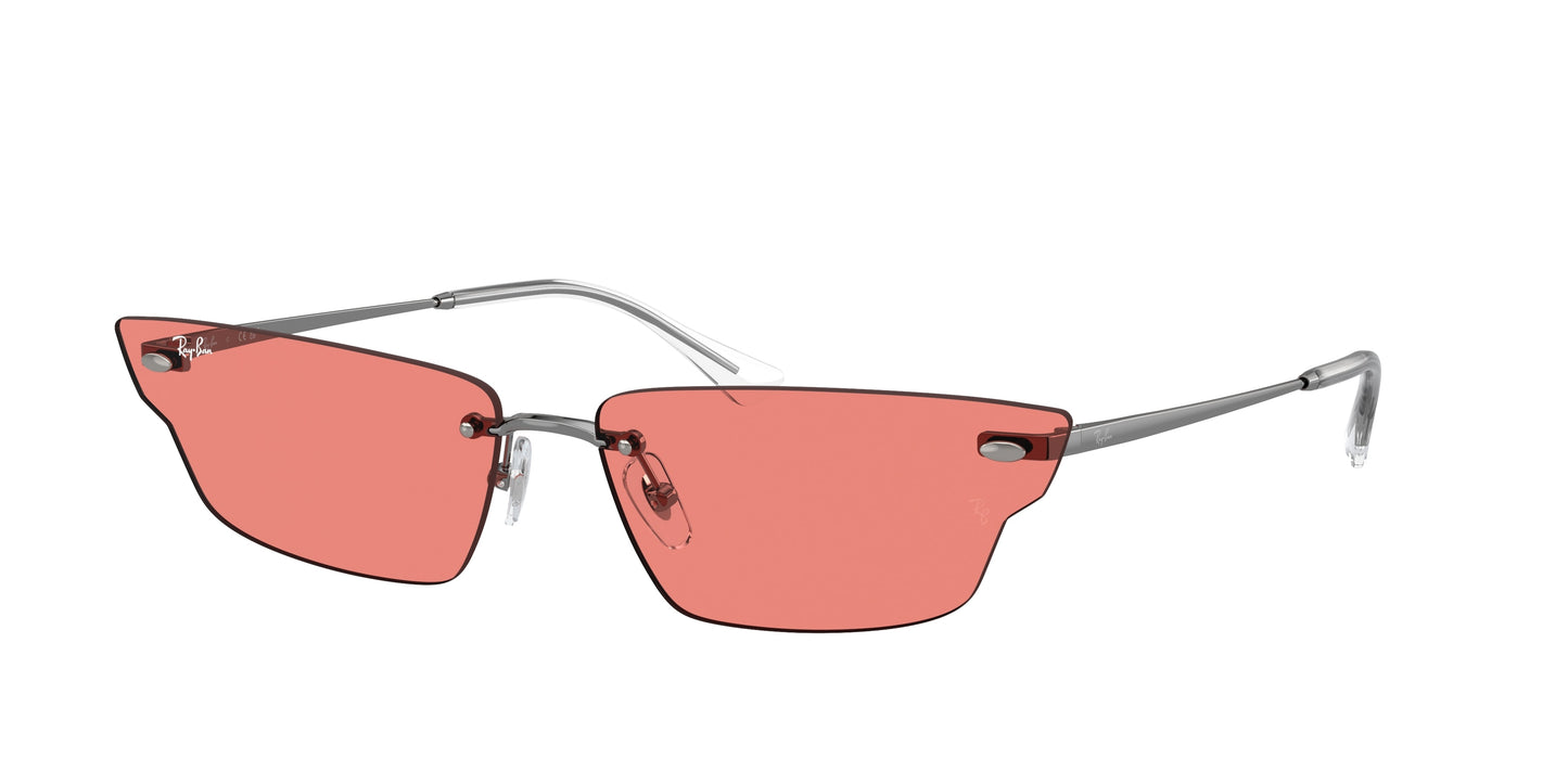 Ray-Ban ANH RB3731 Irregular Sunglasses 004/84-Gunmetal 66-145-15 - Color Map Grey