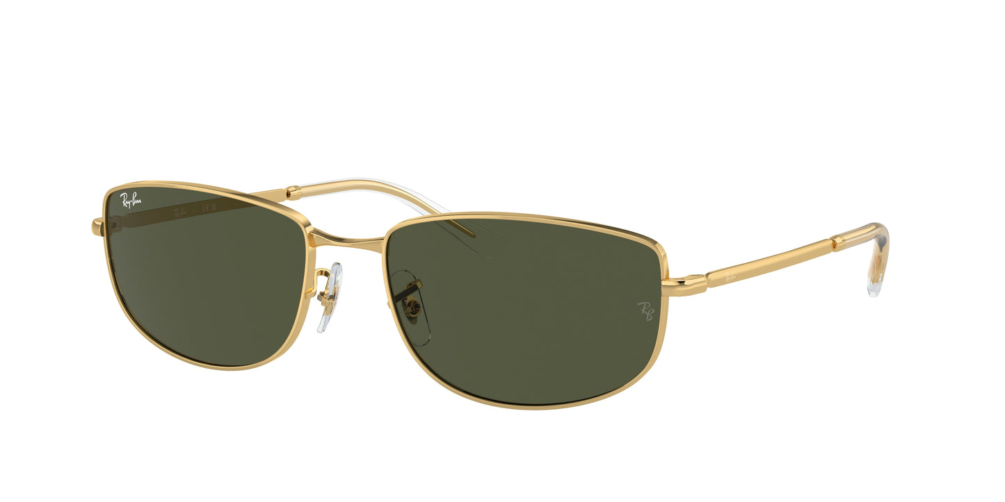 Ray-Ban RB3732 Irregular Sunglasses 001/31-Gold 59-145-18 - Color Map Gold