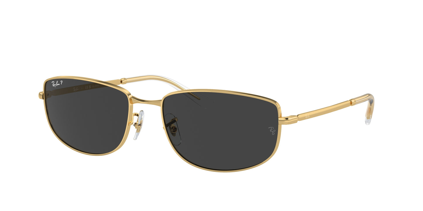 Ray-Ban RB3732 Irregular Sunglasses 001/48-Gold 59-145-18 - Color Map Gold