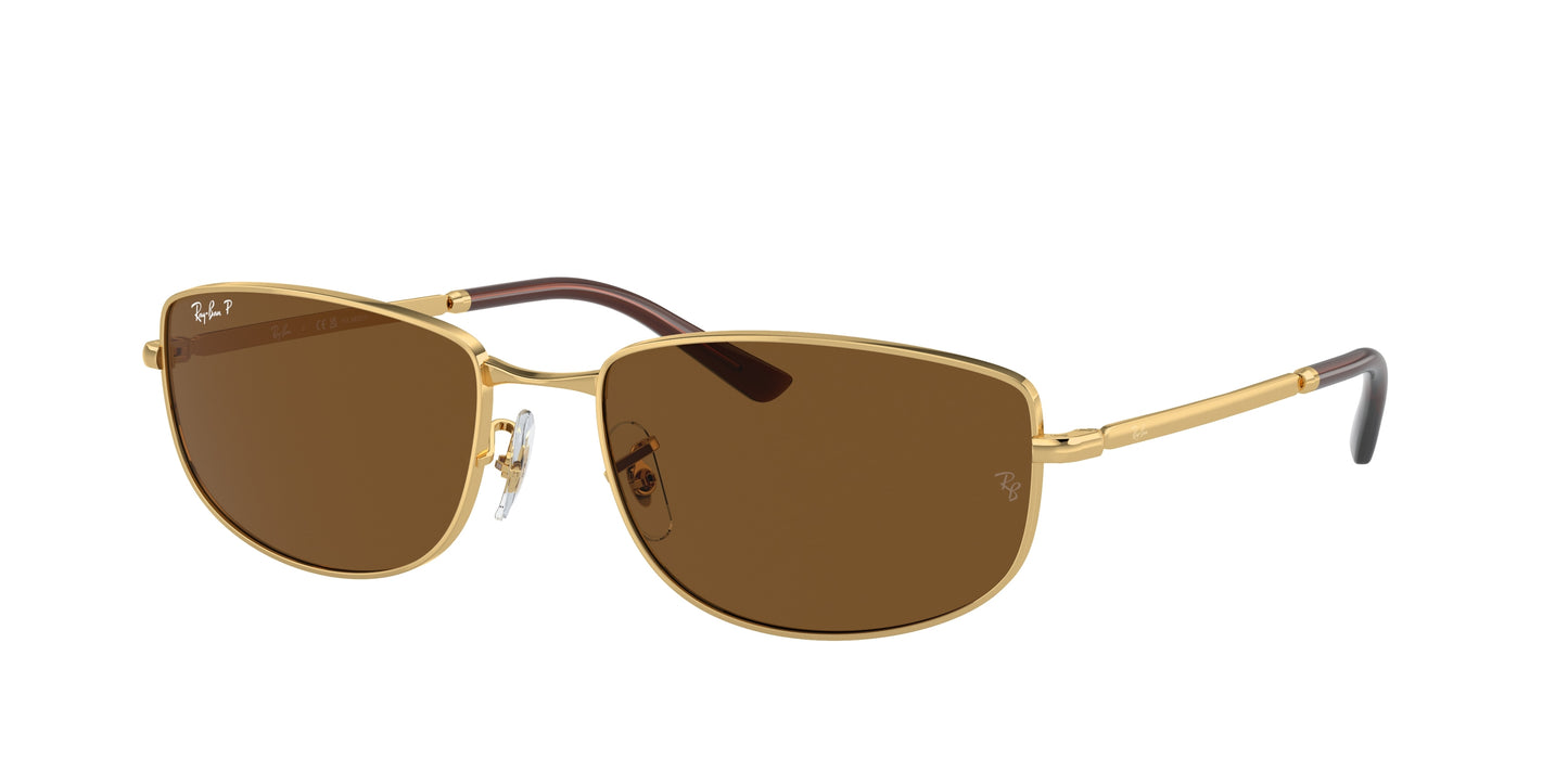 Ray-Ban RB3732 Irregular Sunglasses 001/57-Gold 59-145-18 - Color Map Gold