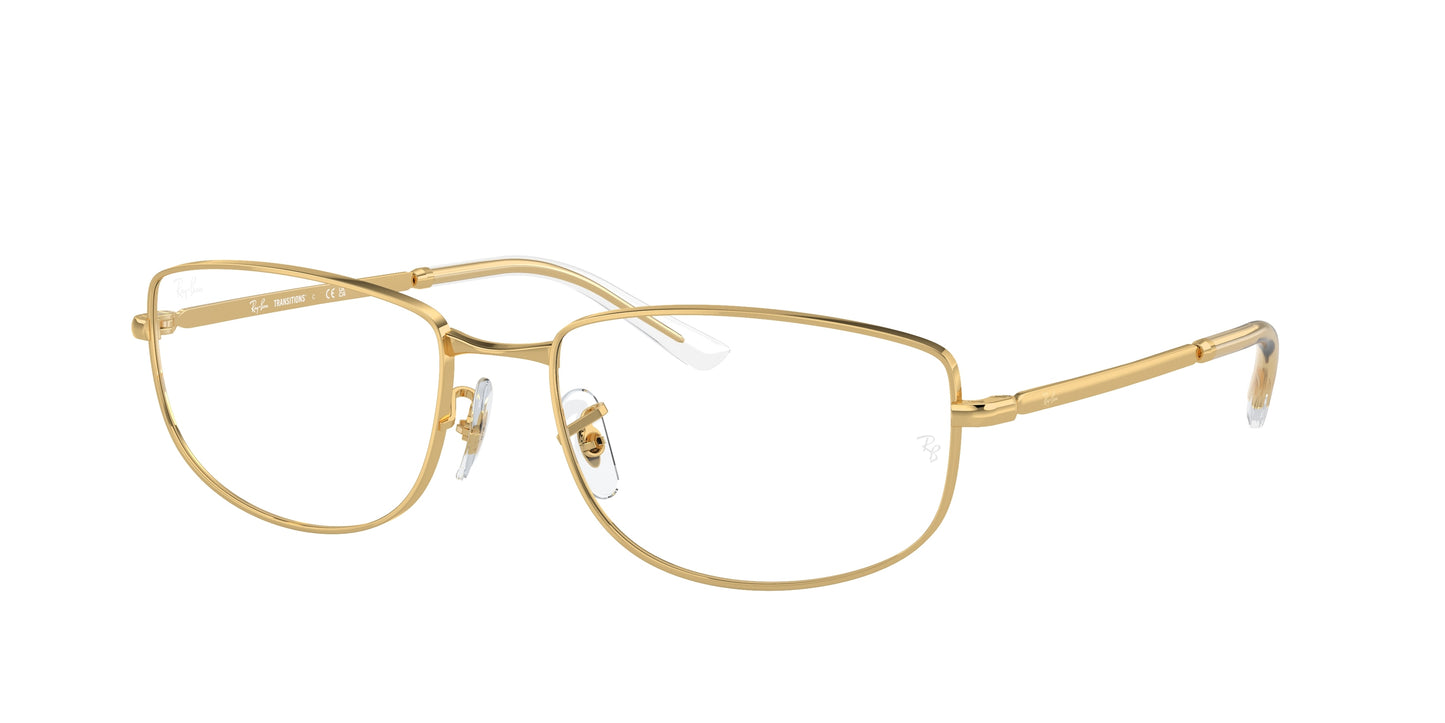 Ray-Ban RB3732 Irregular Sunglasses 001/GJ-Gold 59-145-18 - Color Map Gold