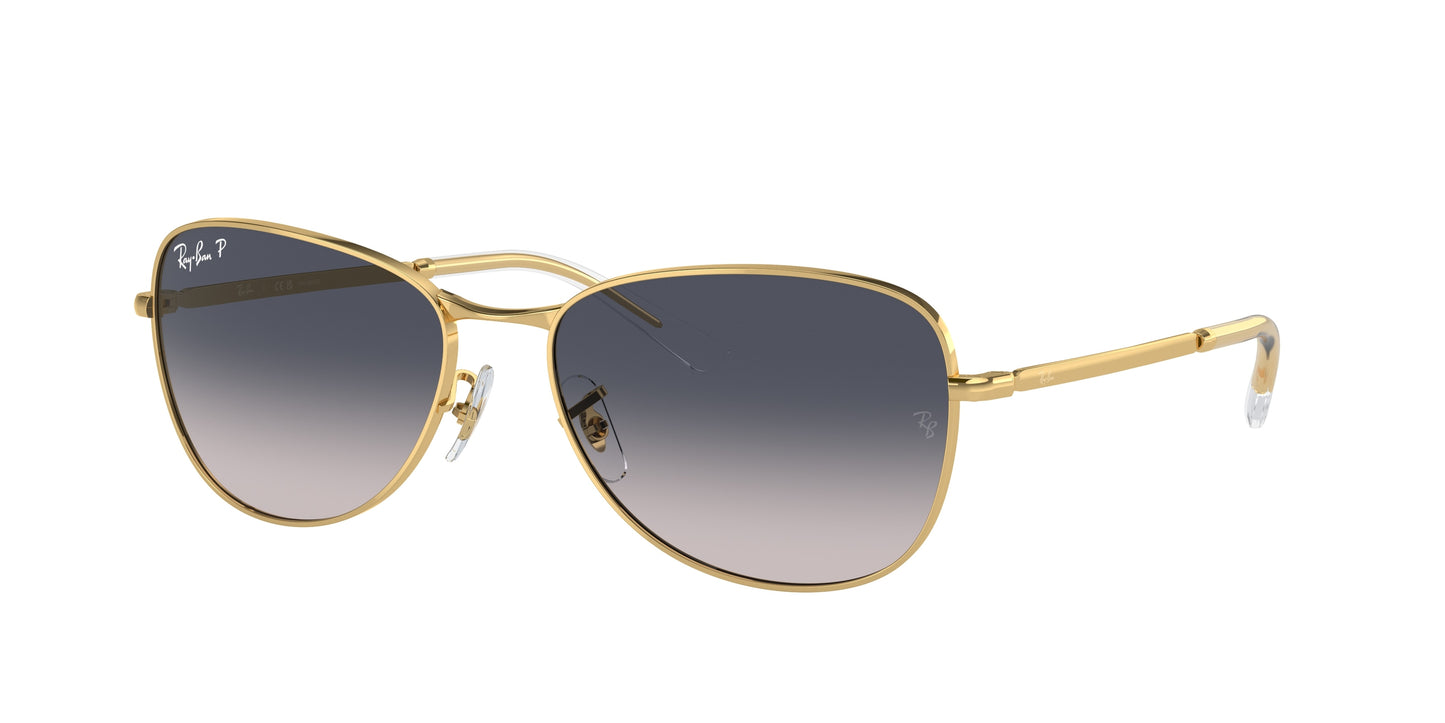 Ray-Ban RB3733 Pilot Sunglasses 001/78-Gold 59-145-17 - Color Map Gold