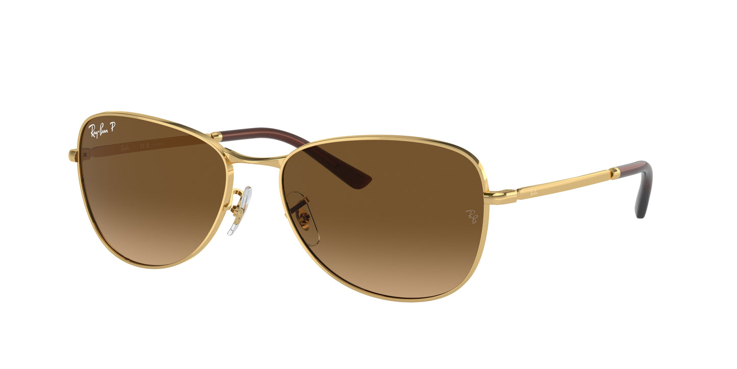 Ray-Ban RB3733 Pilot Sunglasses 001/M2-Gold 59-145-17 - Color Map Gold
