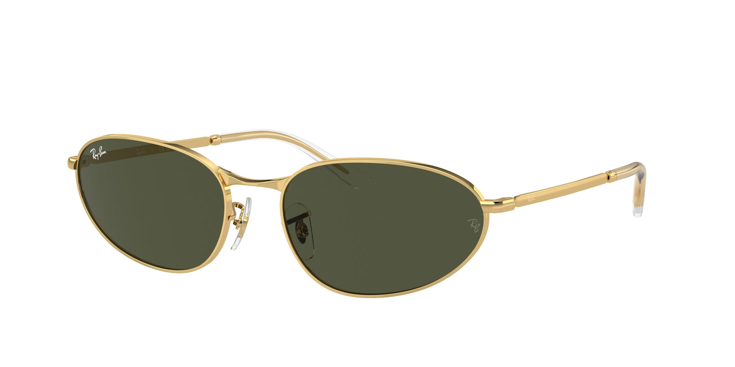 Ray-Ban RB3734 Irregular Sunglasses 001/31-Gold 59-145-18 - Color Map Gold