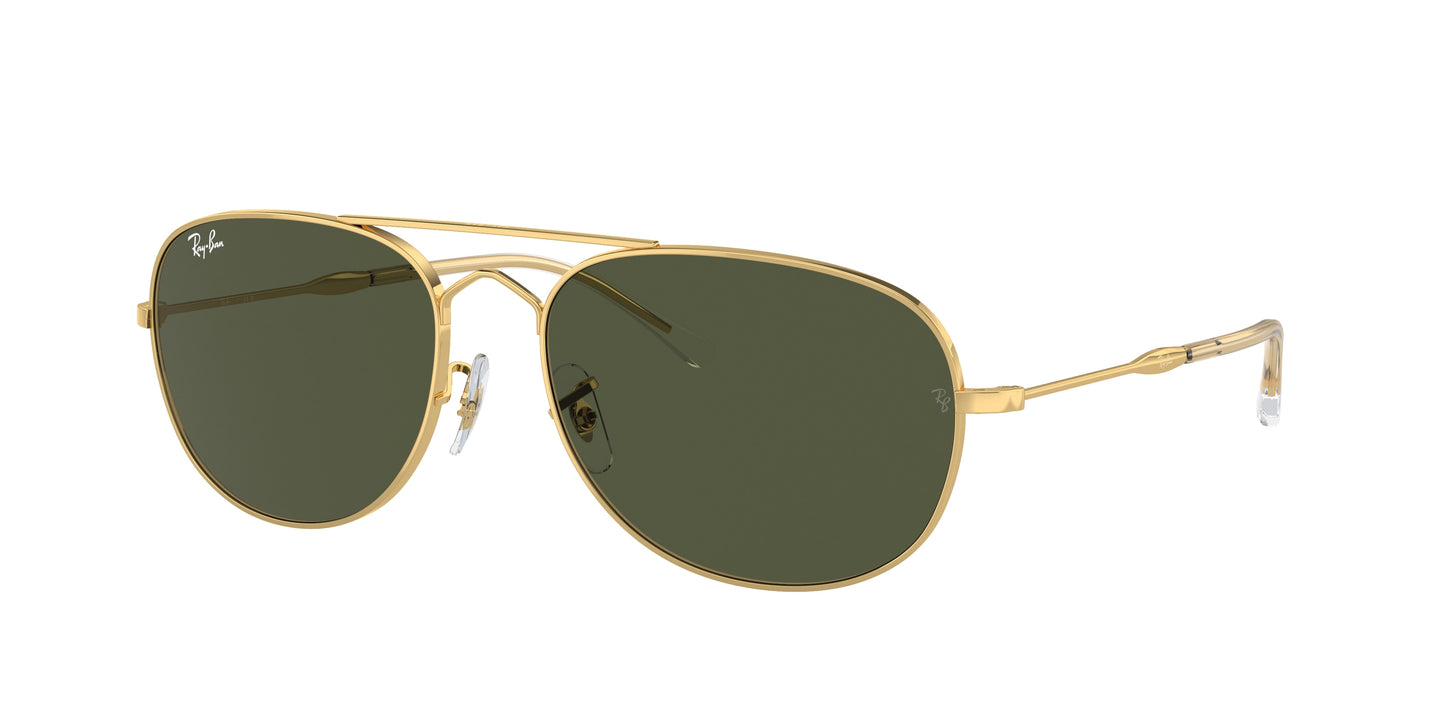 Ray-Ban BAIN BRIDGE RB3735 Pilot Sunglasses 001/31-Gold 60-145-17 - Color Map Gold