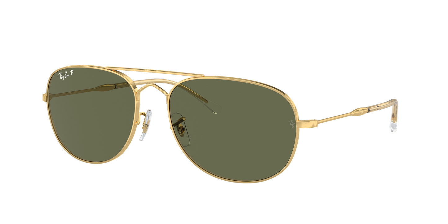 Ray-Ban BAIN BRIDGE RB3735 Pilot Sunglasses 001/58-Gold 60-145-17 - Color Map Gold