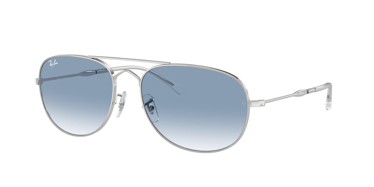 Ray-Ban BAIN BRIDGE RB3735 Pilot Sunglasses 003/3F-Silver 60-145-17 - Color Map Silver