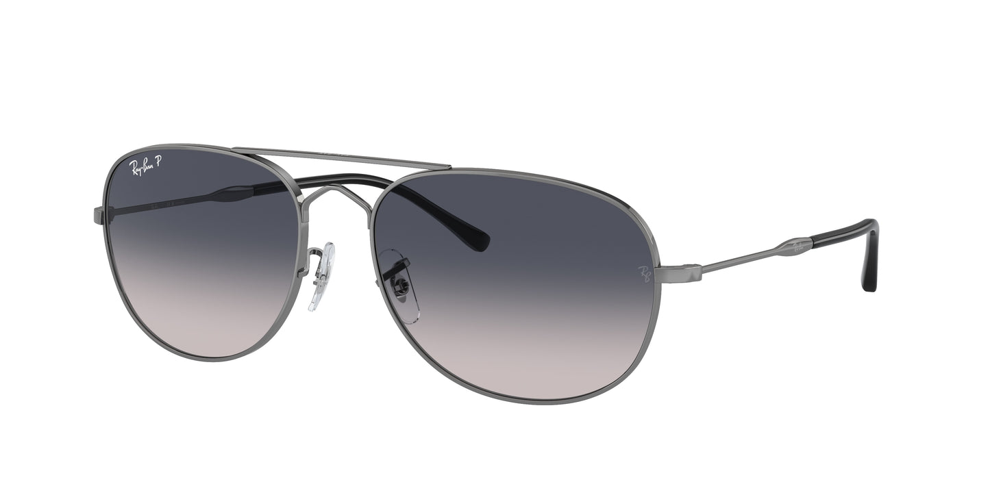 Ray-Ban BAIN BRIDGE RB3735 Pilot Sunglasses 004/78-Gunmetal 60-145-17 - Color Map Grey