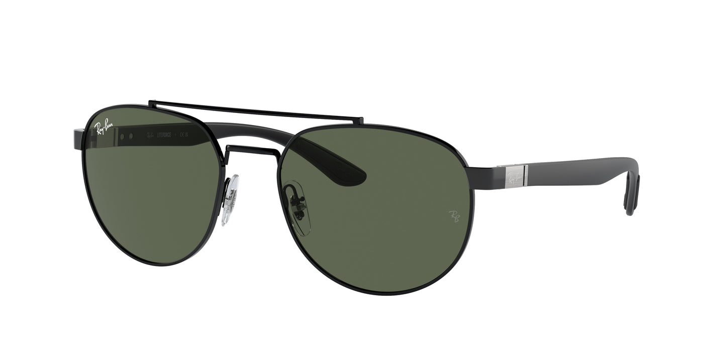 Ray-Ban RB3736 Irregular Sunglasses 002/71-Black 56-145-19 - Color Map Black