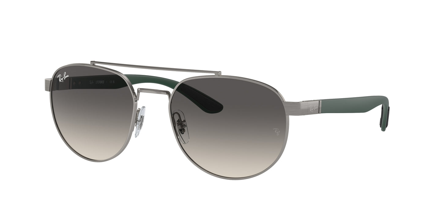 Ray-Ban RB3736 Irregular Sunglasses 926911-Gunmetal 56-145-19 - Color Map Grey
