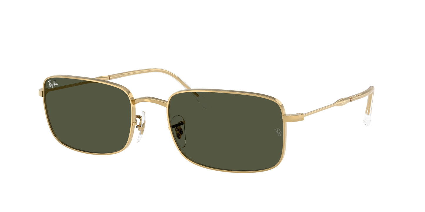 Ray-Ban RB3746 Rectangle Sunglasses 001/31-Arista 59-145-20 - Color Map Gold