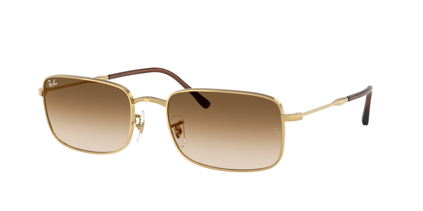 Ray-Ban RB3746 Rectangle Sunglasses 001/51-Arista 59-145-20 - Color Map Gold