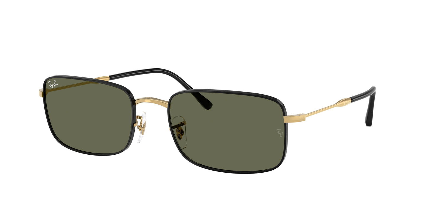 Ray-Ban RB3746 Rectangle Sunglasses 927158-Black On Arista 59-145-20 - Color Map Black