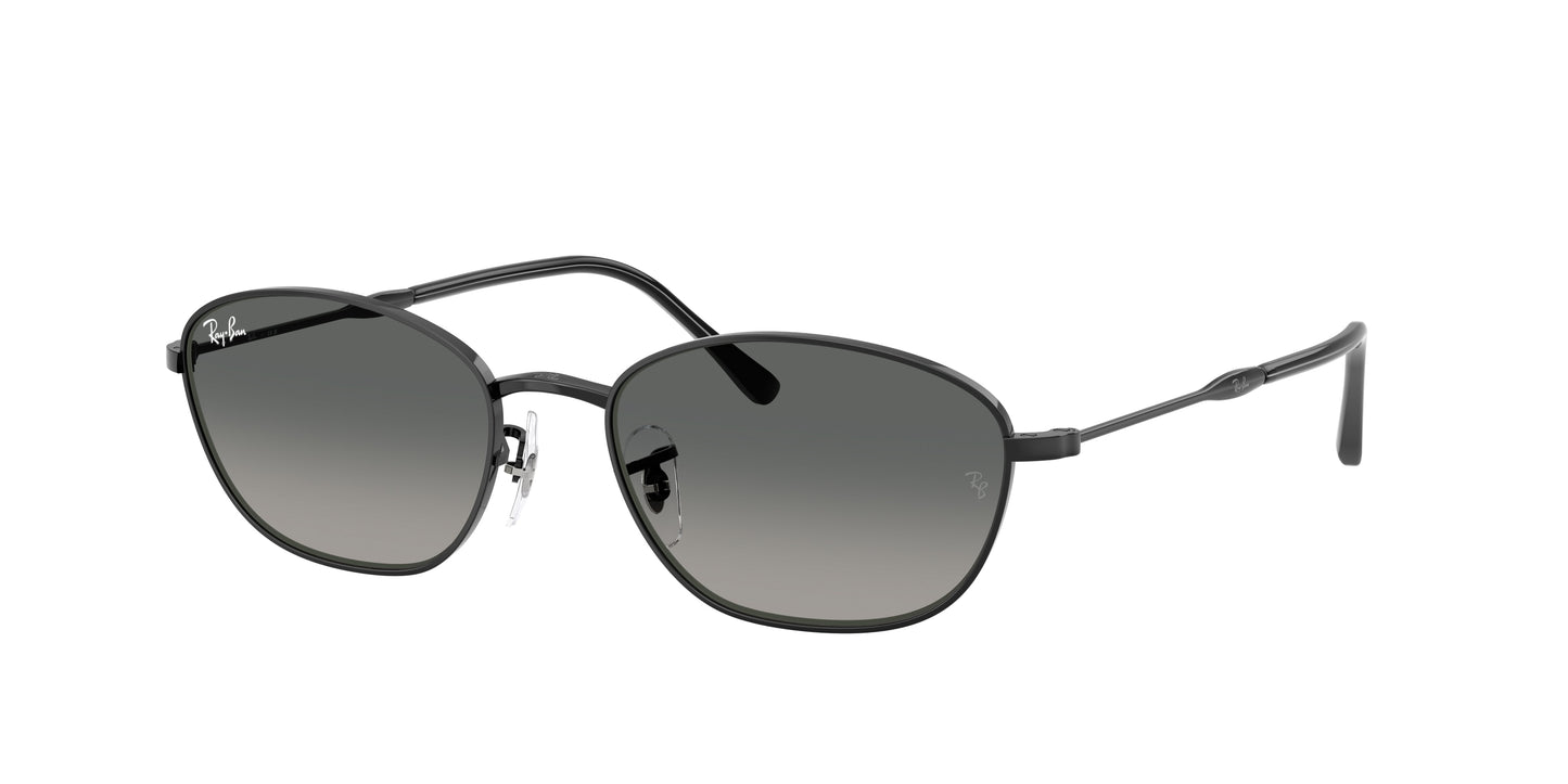 Ray-Ban RB3749 Irregular Sunglasses 002/71-Black 58-145-18 - Color Map Black
