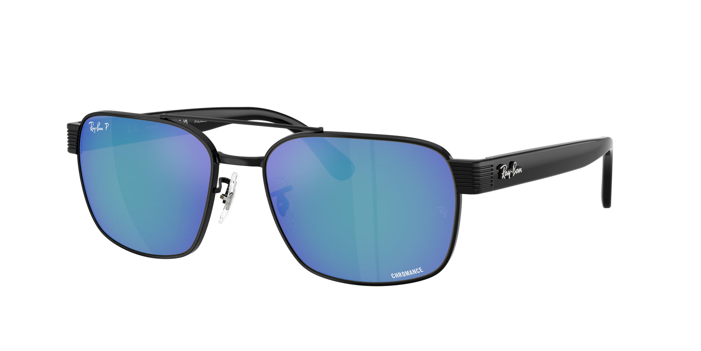 Ray-Ban RB3751CH Square Sunglasses 002/4L-Black 61-145-17 - Color Map Black