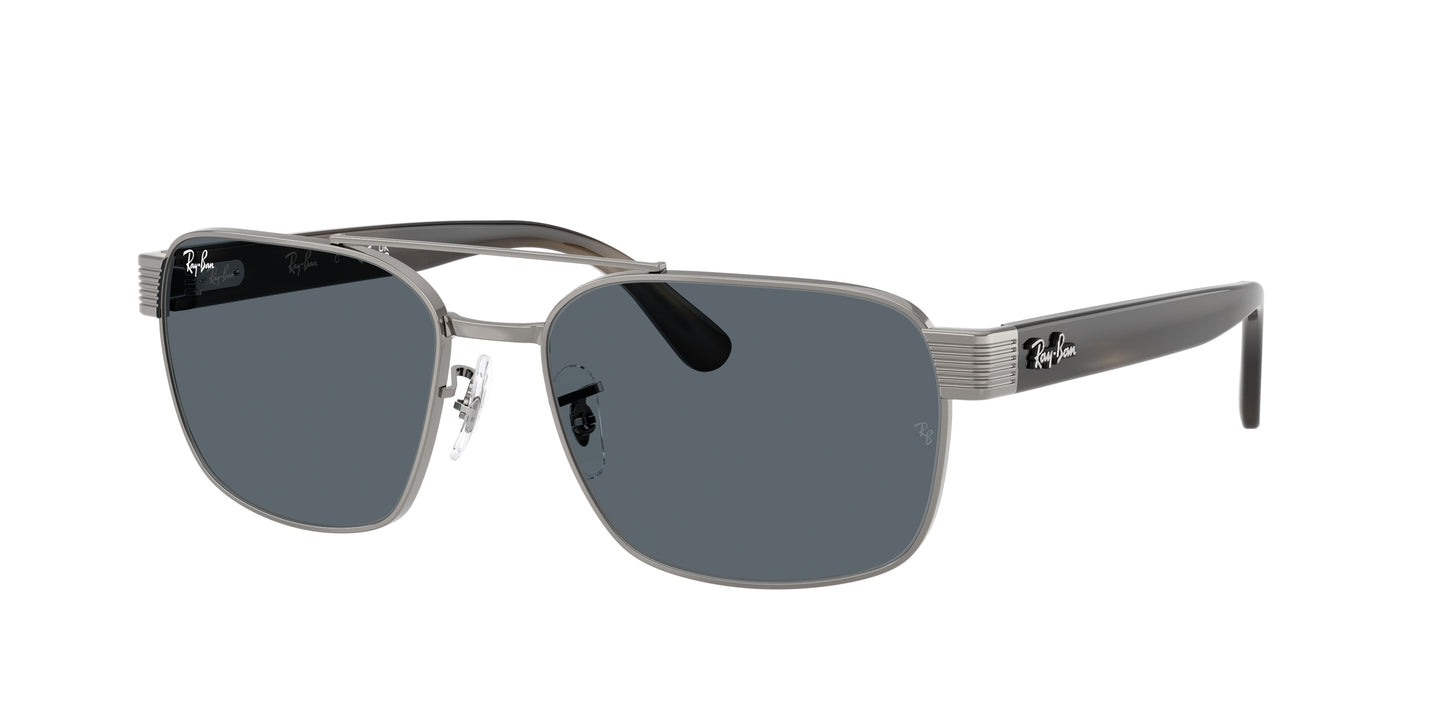 Ray-Ban RB3751 Square Sunglasses 004/R5-Gunmetal 61-145-17 - Color Map Grey