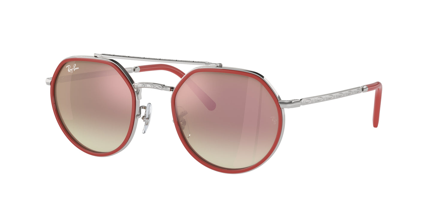 Ray-Ban RB3765 Irregular Sunglasses 003/7O-Silver 53-145-22 - Color Map Silver