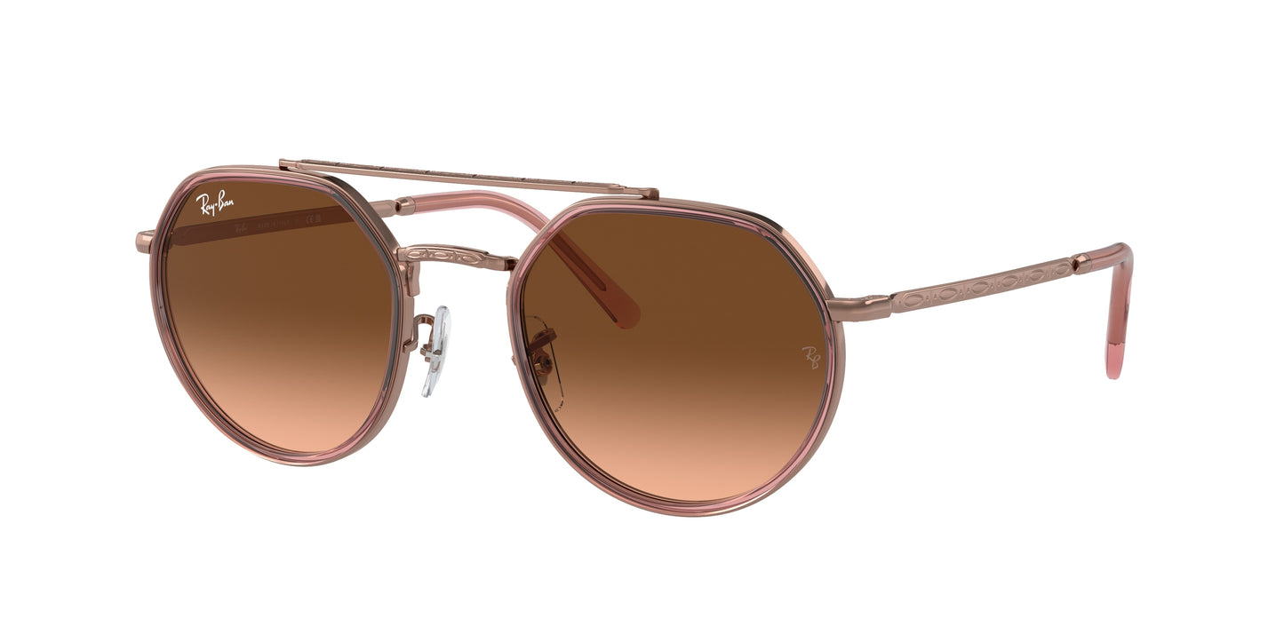 Ray-Ban RB3765 Irregular Sunglasses 9069A5-Copper 53-145-22 - Color Map Copper