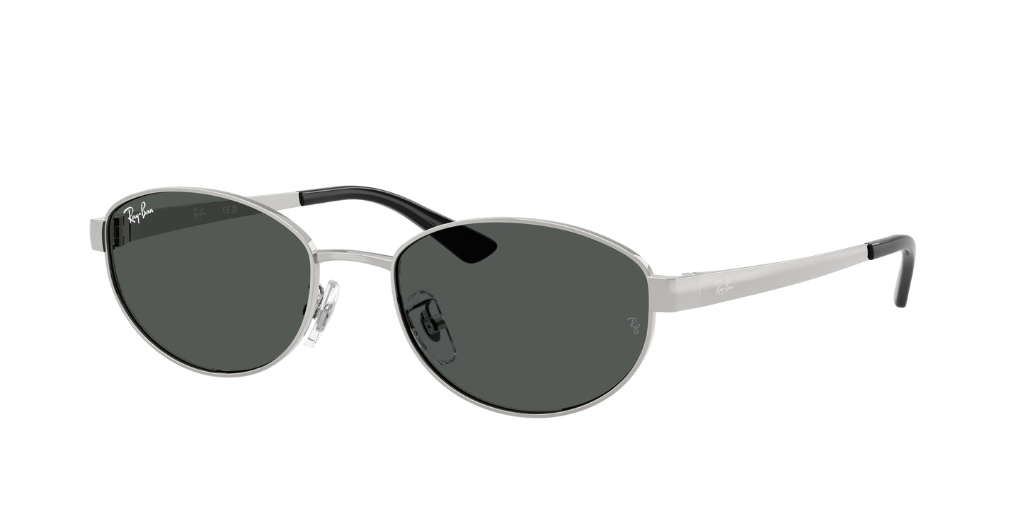 Ray-Ban RB3774D Oval Sunglasses 003/87-Silver 55-145-19 - Color Map Silver
