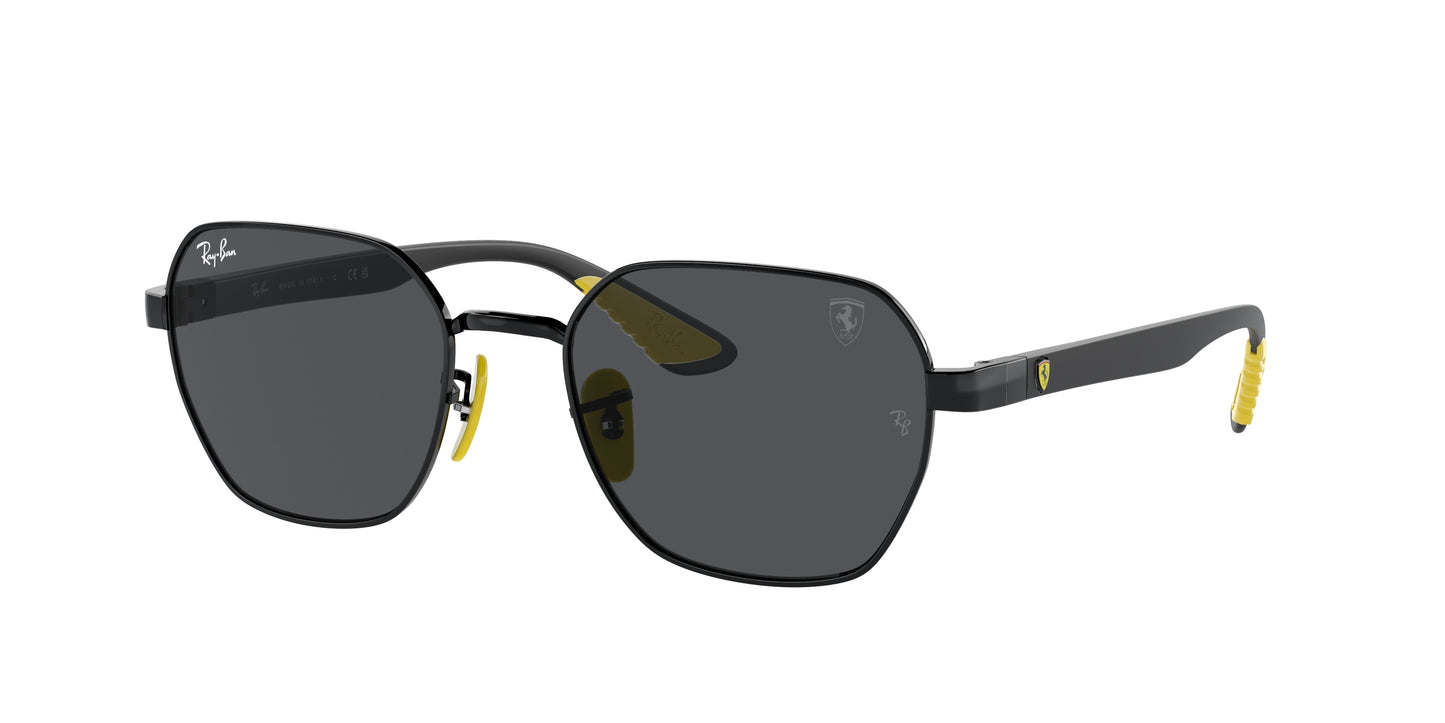 Ray-Ban RB3794M Irregular Sunglasses F09487-Black 54-145-20 - Color Map Black