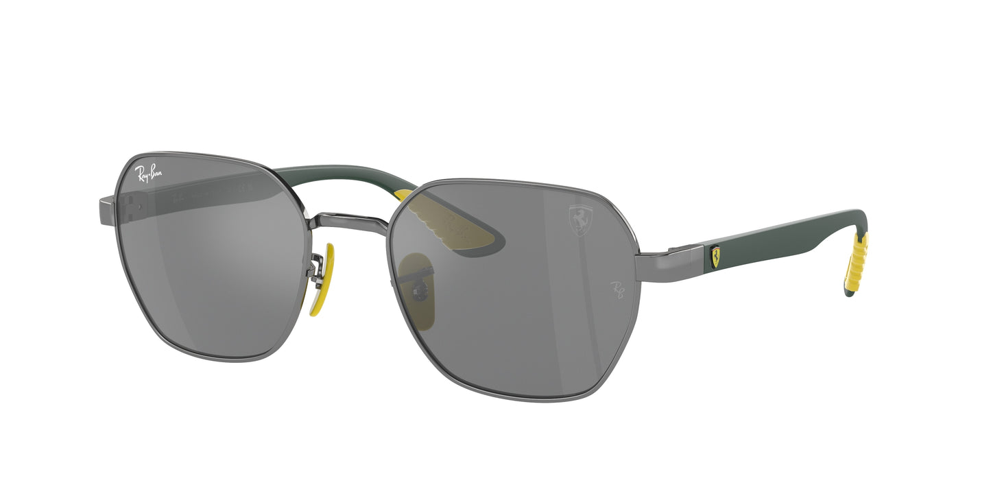 Ray-Ban RB3794M Irregular Sunglasses F0956G-Gunmetal 54-145-20 - Color Map Grey