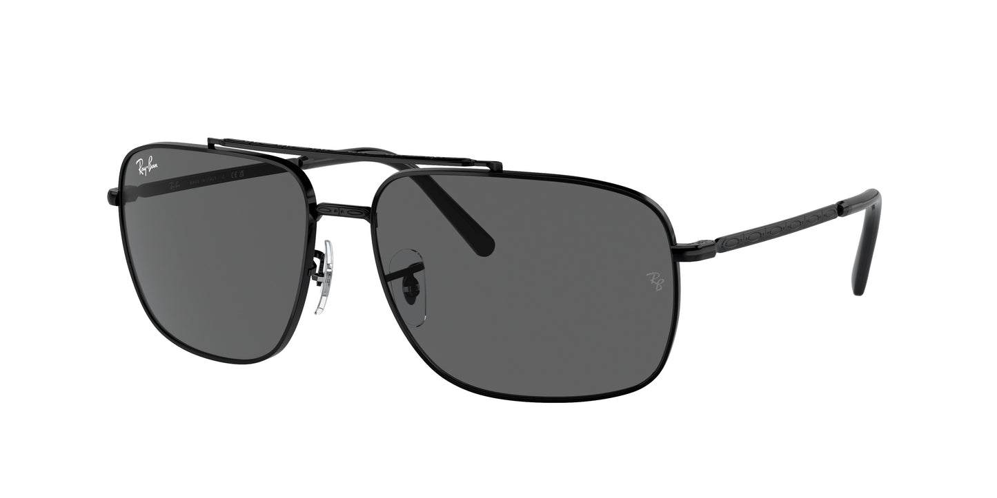 Ray-Ban RB3796 Pillow Sunglasses 002/B1-Black 62-140-15 - Color Map Black