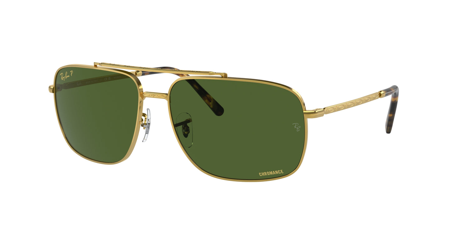 Ray-Ban RB3796 Pillow Sunglasses 9196P1-Gold 62-140-15 - Color Map Gold