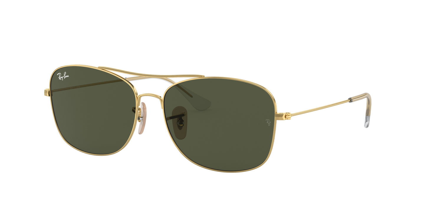 Ray-Ban RB3799 Pillow Sunglasses 001/31-Gold 57-145-15 - Color Map Gold