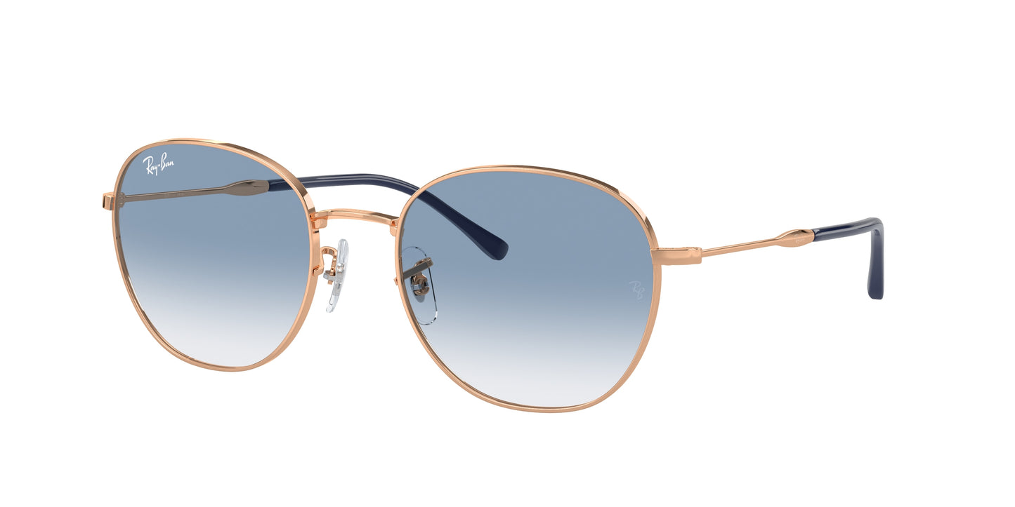 Ray-Ban RB3809 Phantos Sunglasses 92623F-Rose Gold 55-145-20 - Color Map Gold