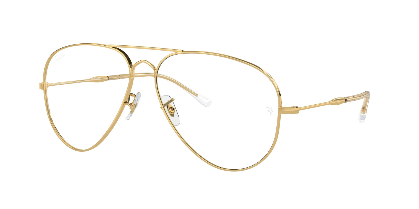 Ray-Ban OLD AVIATOR RB3825 Pilot Sunglasses 001/GG-Gold 62-145-14 - Color Map Gold