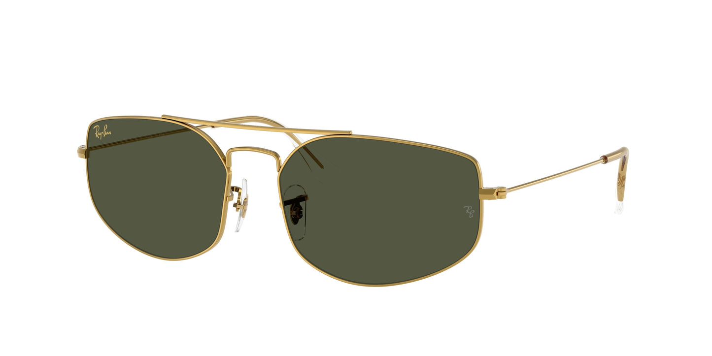 Ray-Ban EXPLORER 5 RB3845 Irregular Sunglasses 919631-Legend Gold 60-140-17 - Color Map Gold