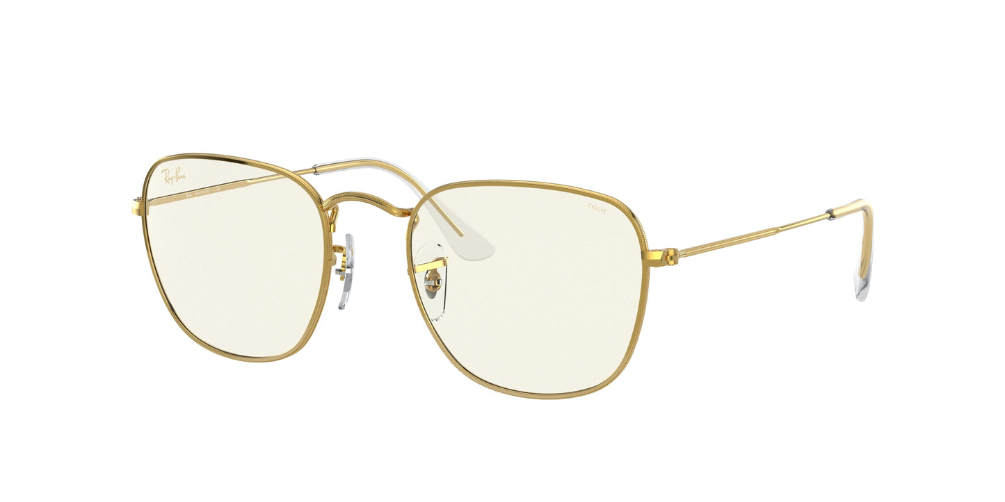 Ray-Ban FRANK RB3857 Square Sunglasses 9196BL-Gold 51-145-20 - Color Map Gold