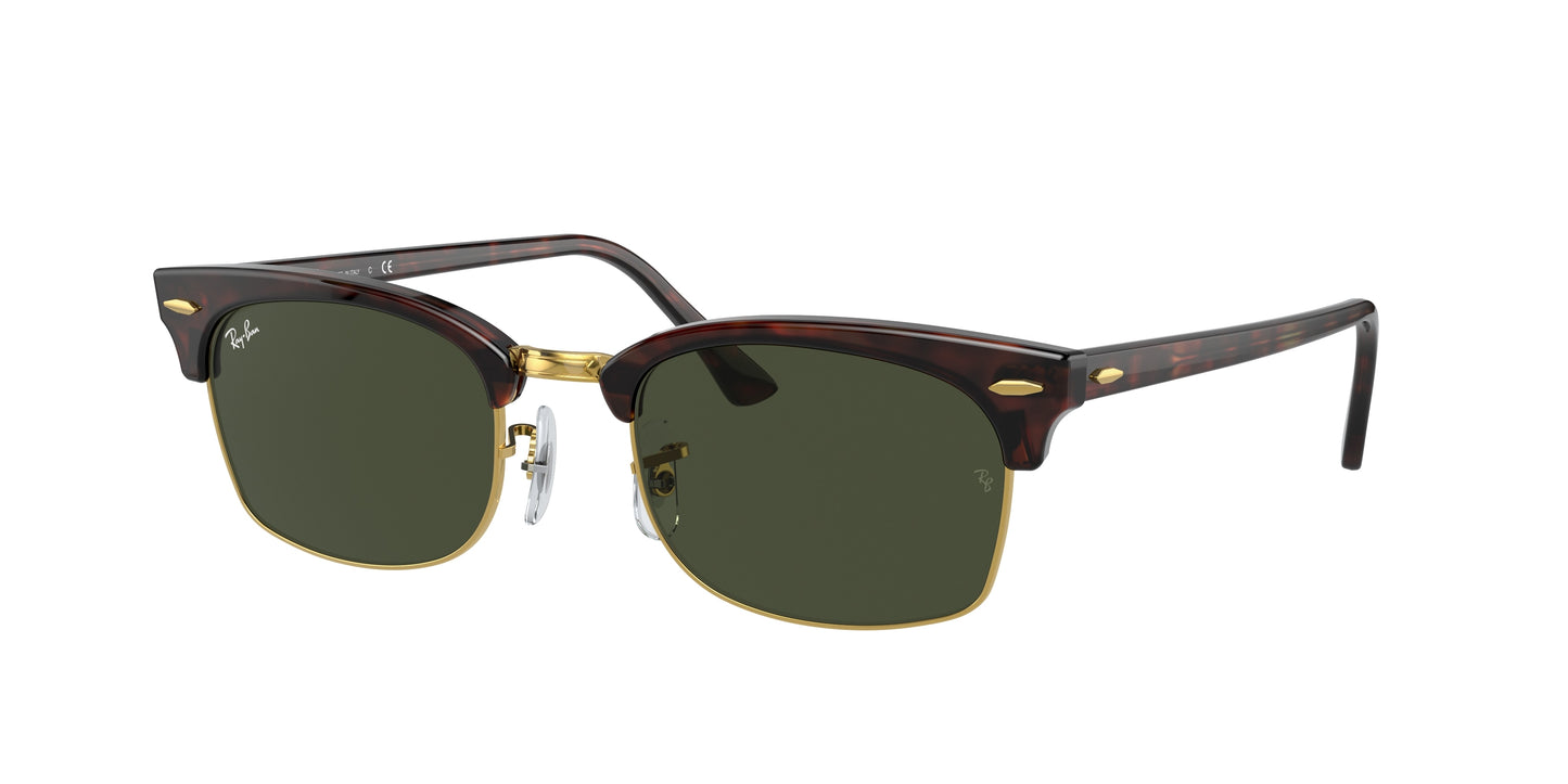 Ray-Ban CLUBMASTER SQUARE RB3916 Rectangle Sunglasses 130431-Tortoise 52-145-21 - Color Map Tortoise