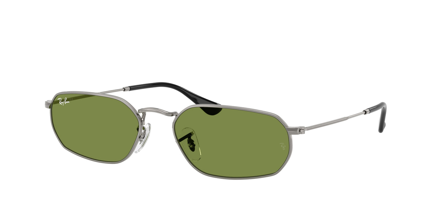 Ray-Ban RB3947 Irregular Sunglasses 004/4E-Gunmetal 57-145-18 - Color Map Grey