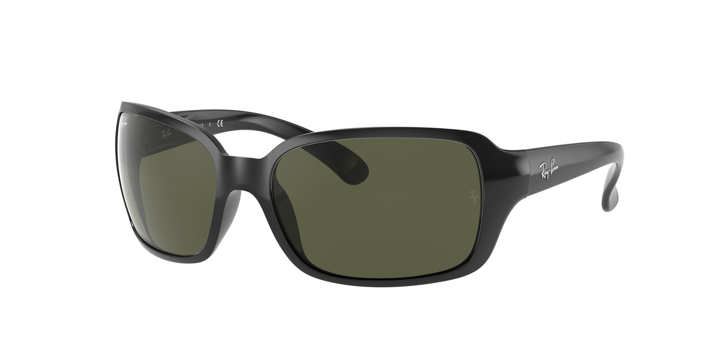 Ray-Ban RB4068 Square Sunglasses 601-Black 60-130-17 - Color Map Black