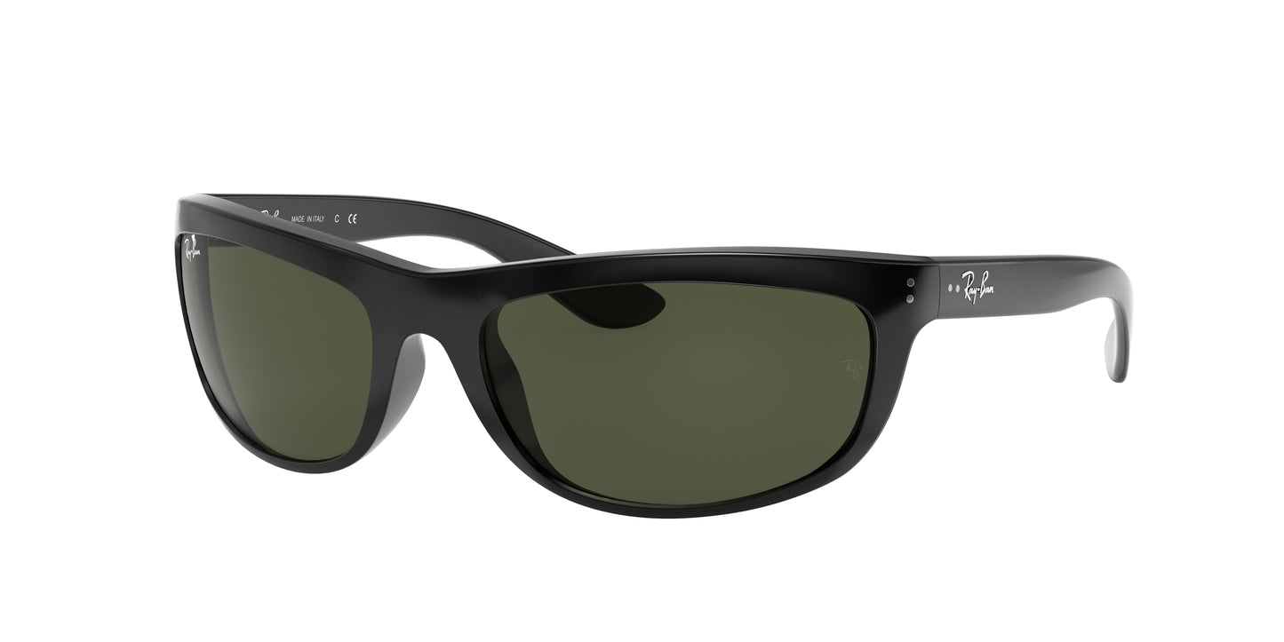 Ray-Ban BALORAMA RB4089 Rectangle Sunglasses 601/31-Black 61-135-19 - Color Map Black