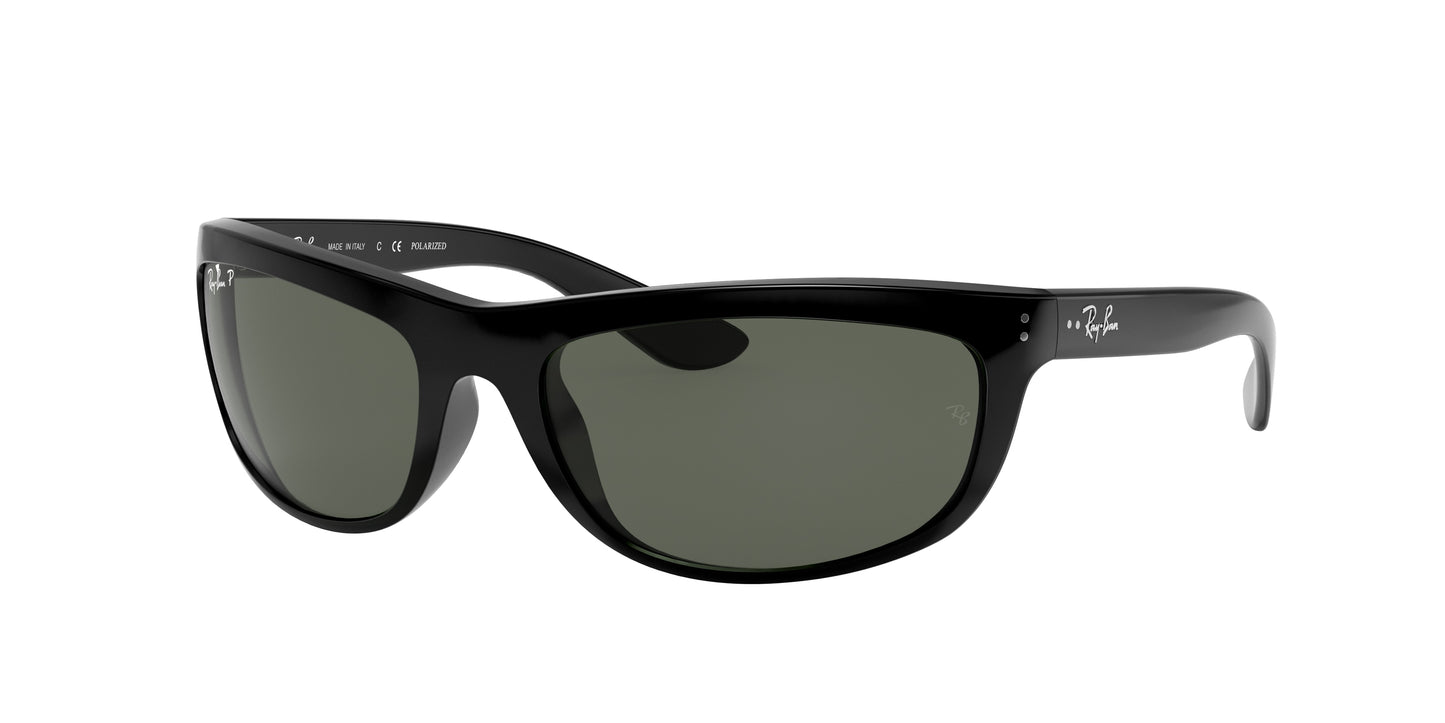 Ray-Ban BALORAMA RB4089 Rectangle Sunglasses 601/58-Black 61-135-19 - Color Map Black