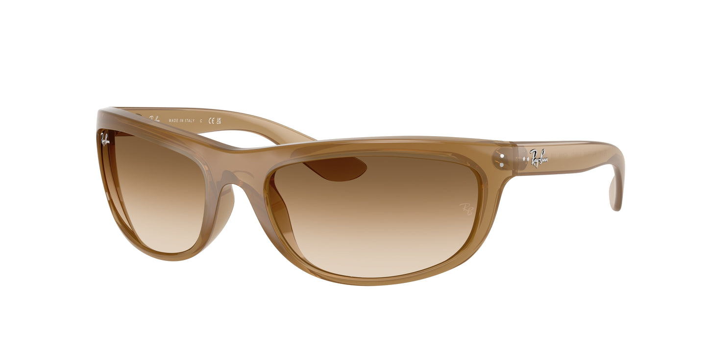 Ray-Ban BALORAMA RB4089 Rectangle Sunglasses 678951-Opal Light Brown 61-135-19 - Color Map Brown