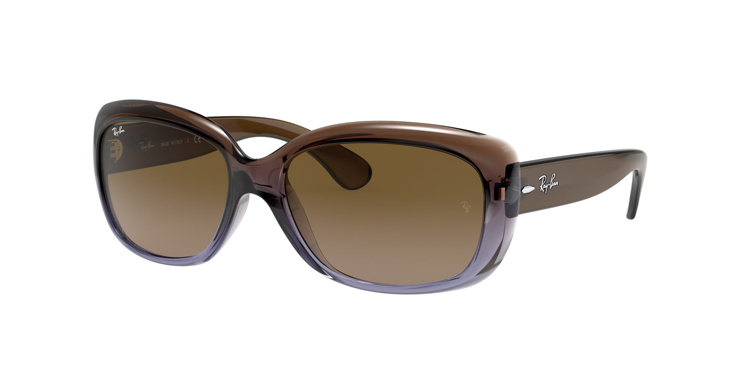 Ray-Ban JACKIE OHH RB4101 Butterfly Sunglasses 860/51-Brown 57-135-17 - Color Map Brown